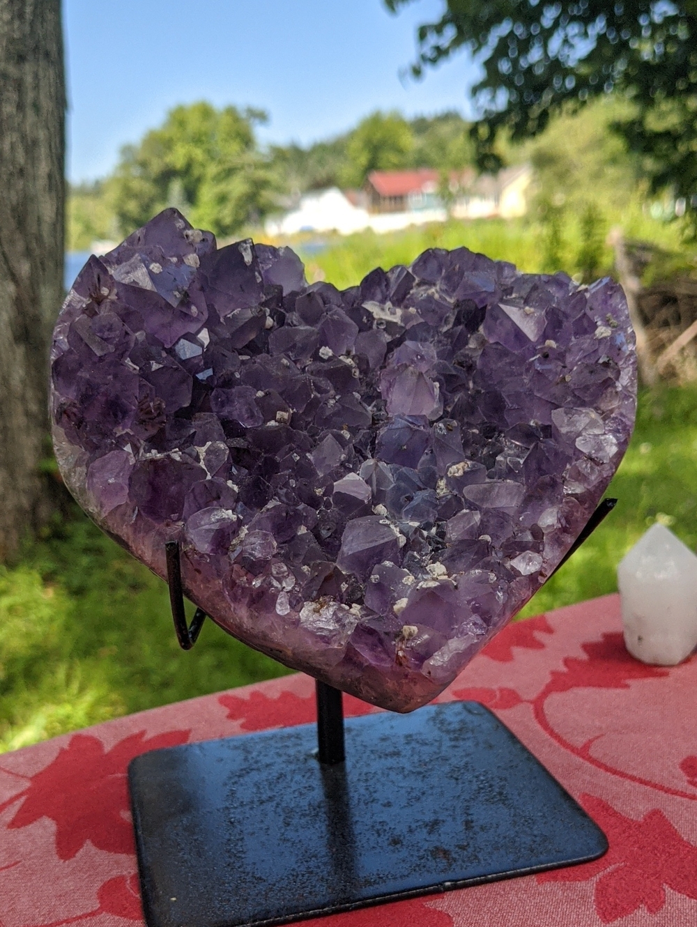 "Ursula" the big amethyst heart